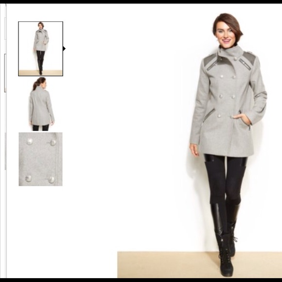 Vince Camuto Double-Breasted Military coat