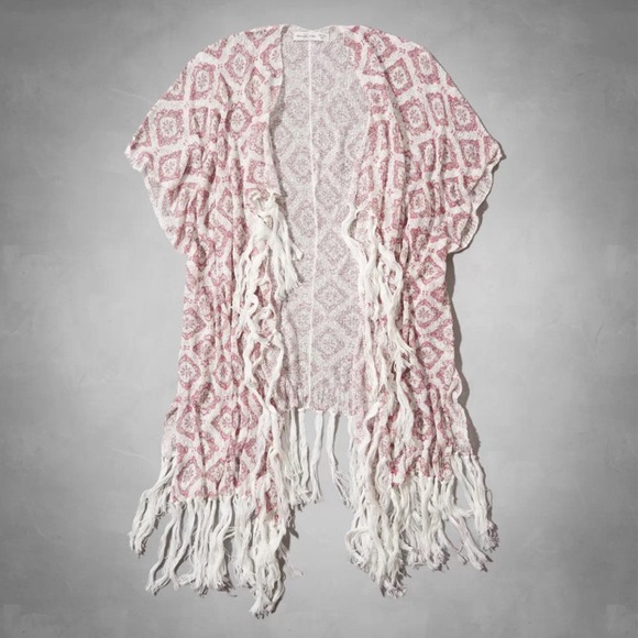 Abercrombie&Fitch Sweater Kimono Pattern OneSize - Picture 3 of 4