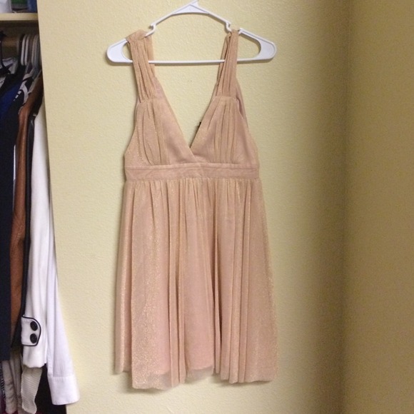 Champagne sparkly dress