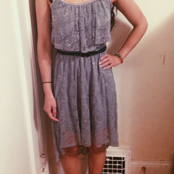 🌸 SILVERY PURPLE HIGH LOW DRESS 🌸