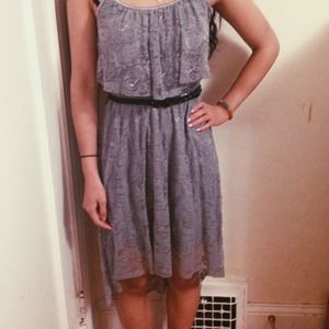 🌸 SILVERY PURPLE HIGH LOW DRESS 🌸