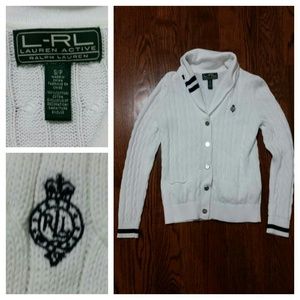 RALPH LAUREN CABLEKNIT CARDIGAN