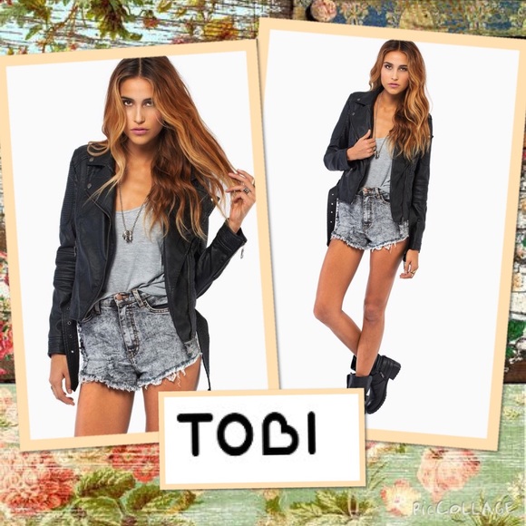 Tobi Jackets & Blazers - ✨HOST PICK✨ Tobi Black Faux Leather Jacket