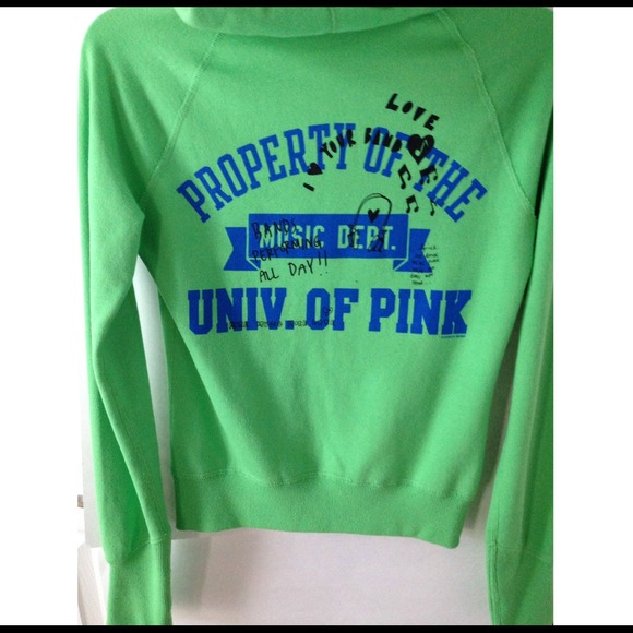 🆕 PINK Hoodie 💚 - Picture 2 of 3