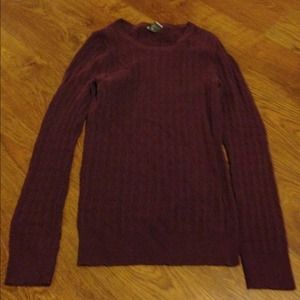 Eggplant purple cable GAP sweater