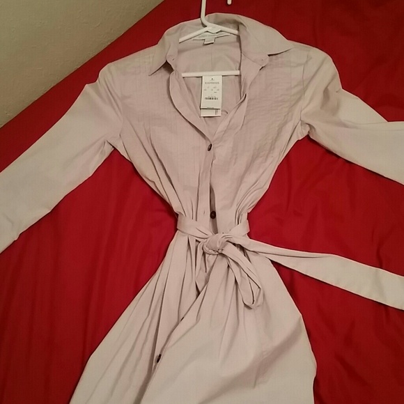 Brand new Express 3/4 sleeve light blush dress