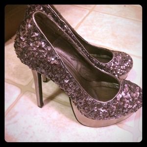 Sparkly heels