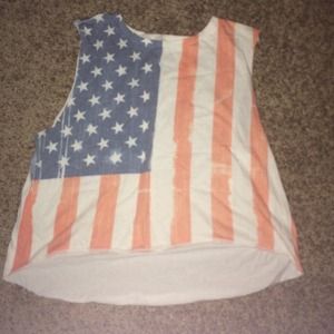 American flag tank
