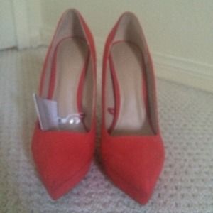 Zara coral heels