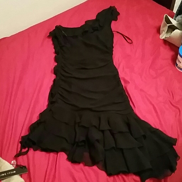 Brand new black one shoulder dress