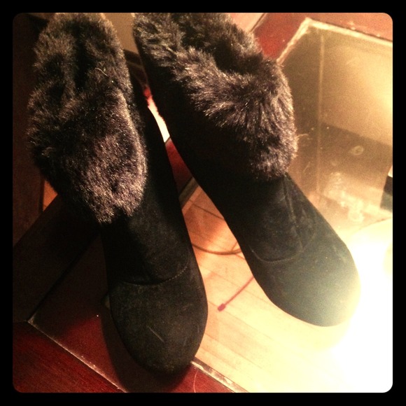 Black ankle boots