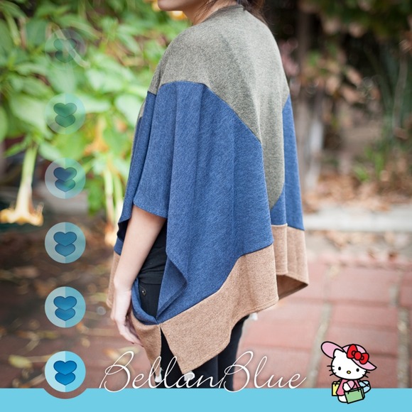 💠💠The JULIANNA dolman poncho - OLIVE - Picture 3 of 4