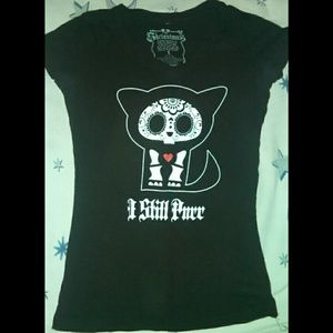 Skelanimals kitty t shirt