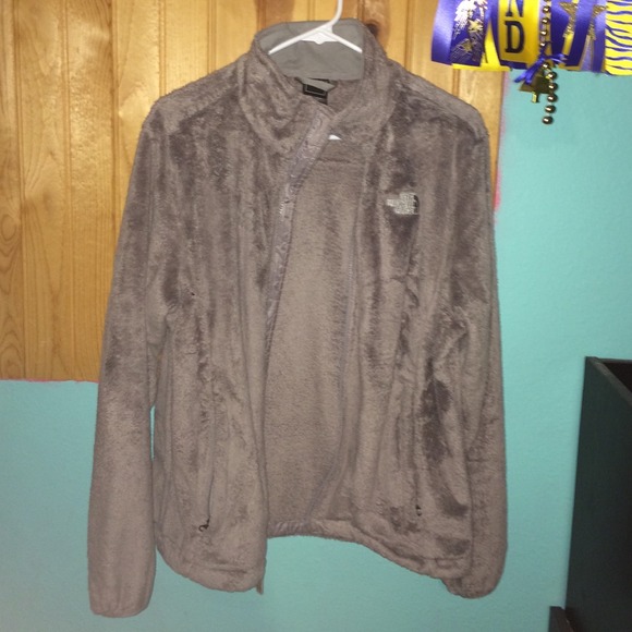 gray north face used