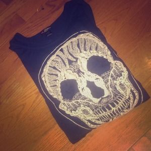 Oversized skull sweater