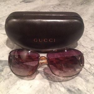 Gucci Sunglasses with Case & Polishing Cloth