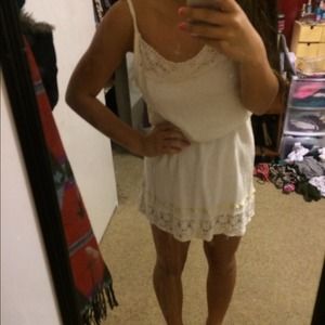 nude dress with lace