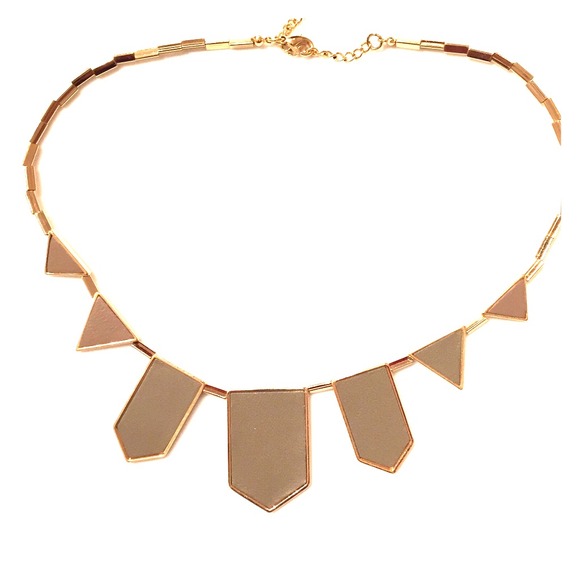 House of Harlow leather taupe necklace
