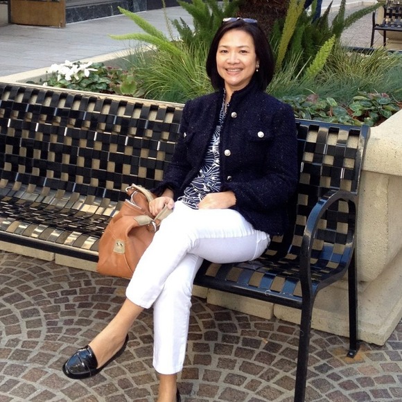 Classic chanel inspired tweed jacket seen on pic