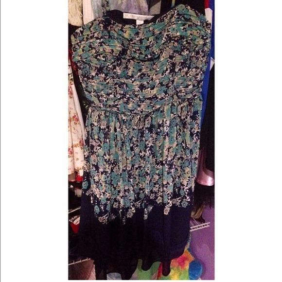 Lauren Conrad Blue Floral Dress