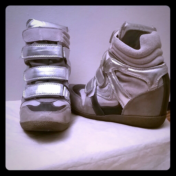"Hi light" Steve Madden Wedge Sneakers. 4"heel.