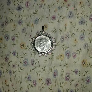 Cute vintage half dollar pendant