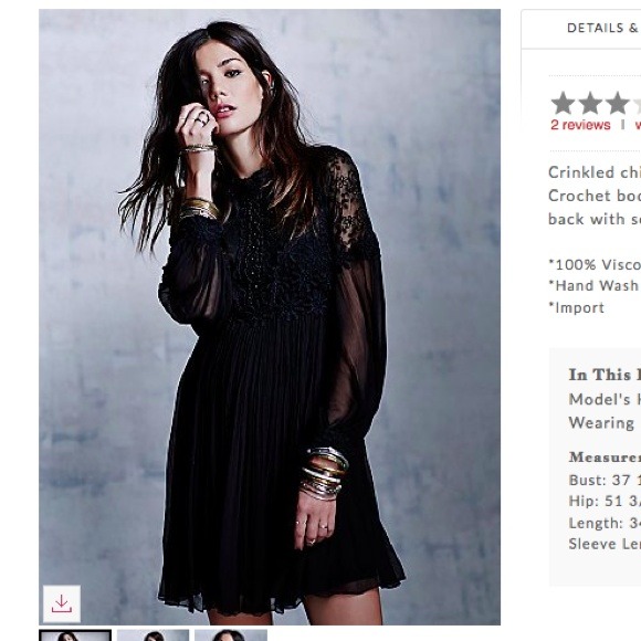 Free people black dress