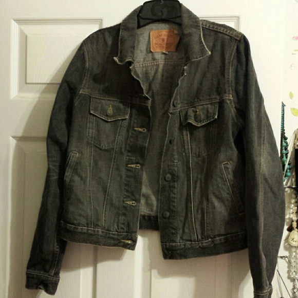 Lucky Brand grey blue denim jacket