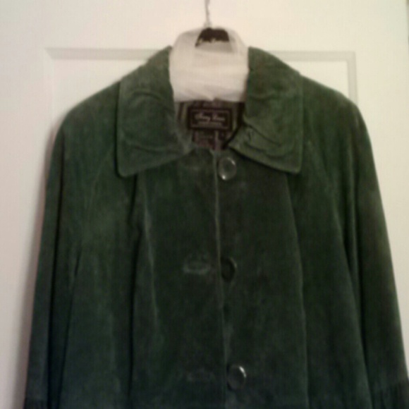 Terry Lewis Classic Luxuries Green Suede Jacket - Picture 1 of 4