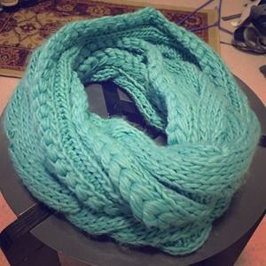 Teal Infinity Scarf