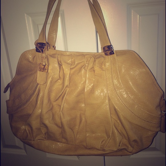 Sold Oversized Jessica Simpson leather bag
