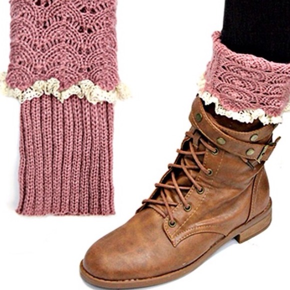 Accessories - Pink Ruffle Boot Leg Warmer