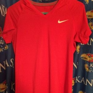 Women's Nike Pro Combat Dri Fit v neck