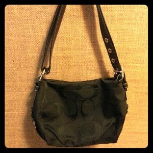 Black small coach purse