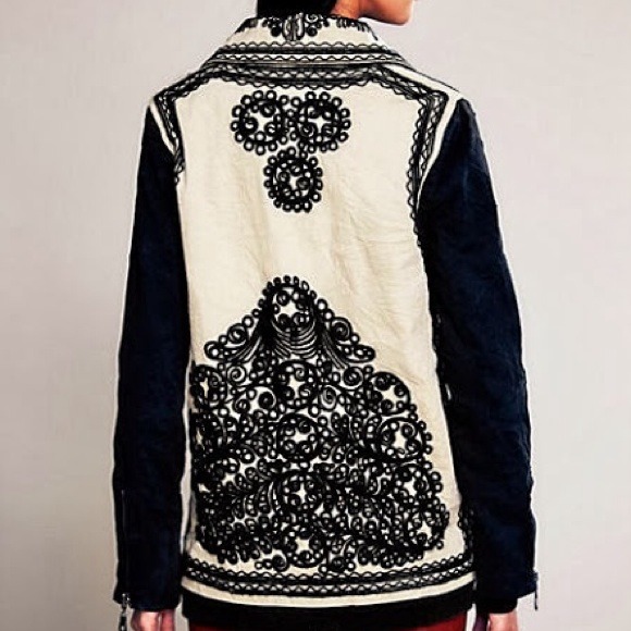 SOLD!! Free People Embroidered Jacket - Picture 3 of 4