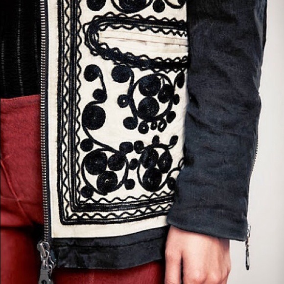 SOLD!! Free People Embroidered Jacket - Picture 4 of 4