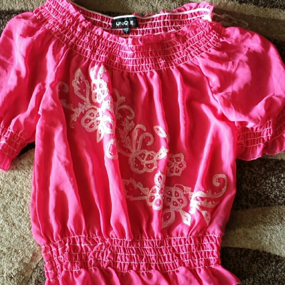 Pink flower top