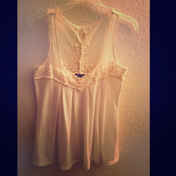 Cream colored tank top