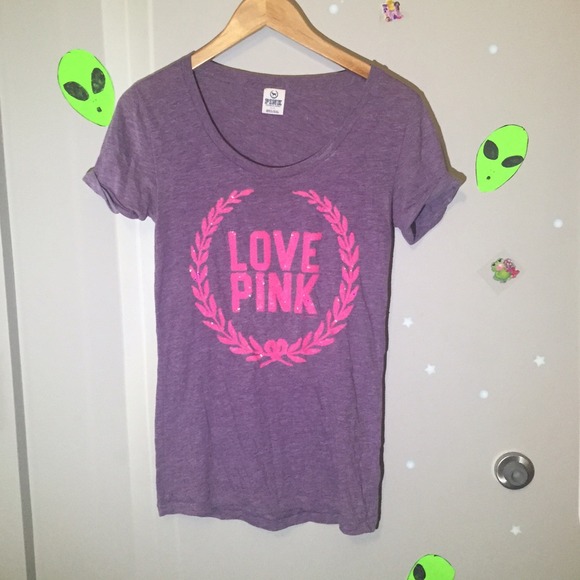 VS Pink cute sequin shirt