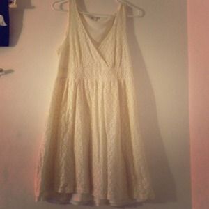 Lace off white dress