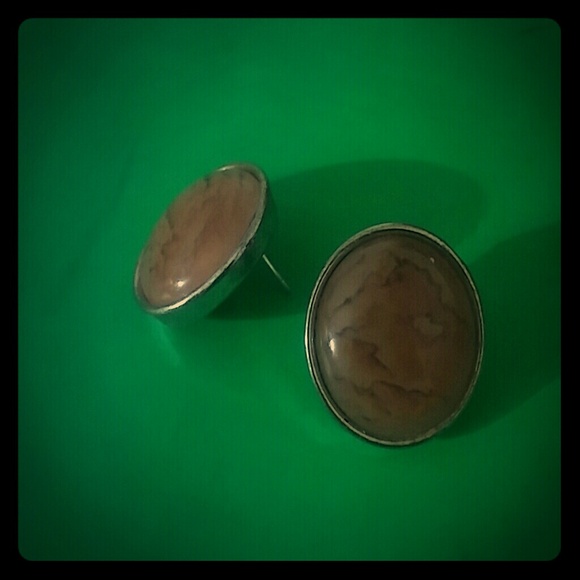 Earthstone homemade earrings