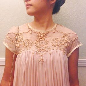 🎉HP 🎉 Beaded Chiffon Dress