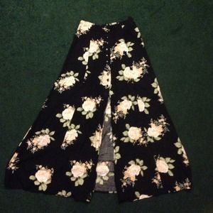Vintage 90's open-front midi skirt