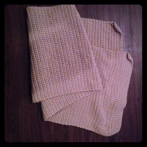 Tan knit scarf