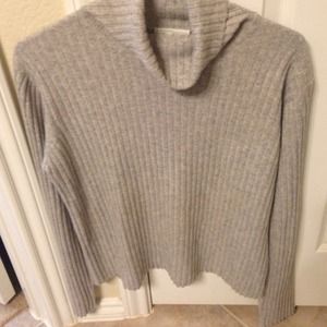 Neiman Marcus light gray turtleneck