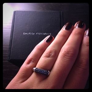 David Yurman Pave Sapphire Ring