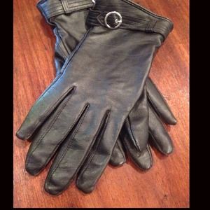 Merona Black Leather Gloves XS/S
