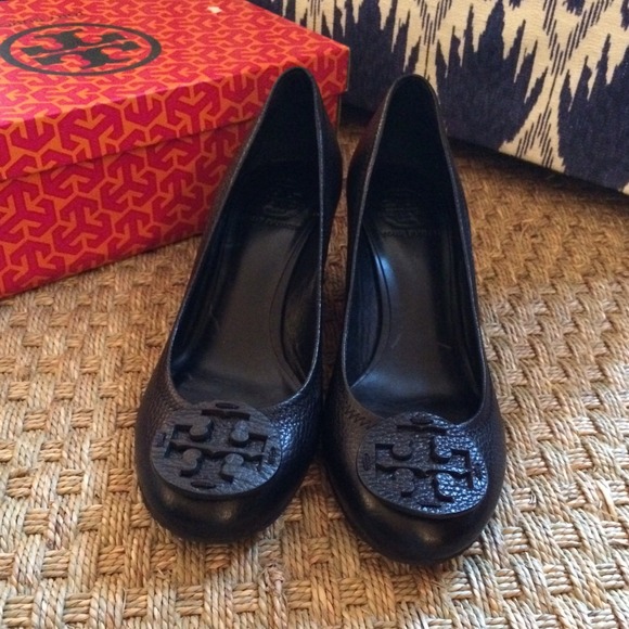 Tory Burch "Sally" heeled wedge shoe
