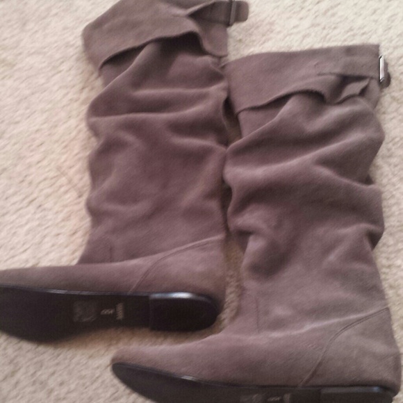 Gray Bakers Knee Boots