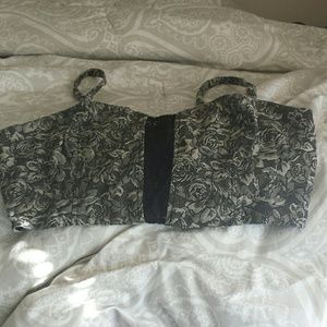 Urban outfitters floral crop top